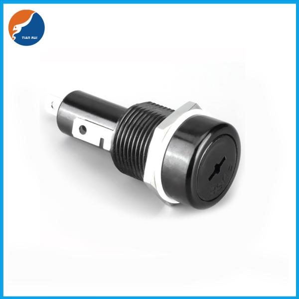 Faston R3-41 30A 250V AC 10X38mm Glass Ceramic Panel Mount Fuse Holder