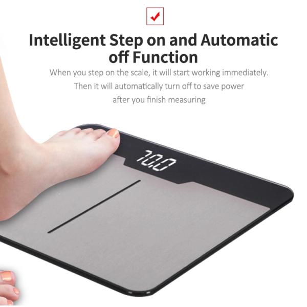 Household Steel Platform 396LBS Electronic Bathroom Scale