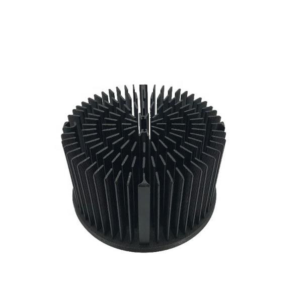 LED Round Extruded Aluminum Heatsink , Round Heat Sink Extrusion Machined Metal Parts