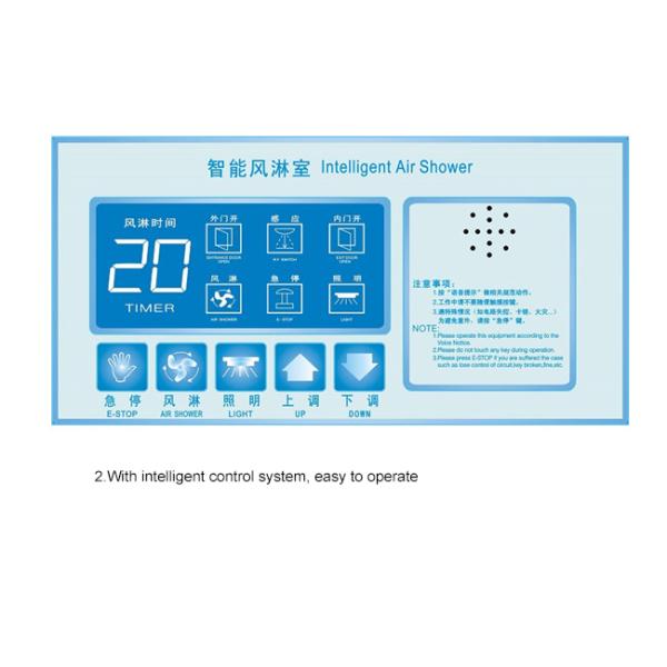 Ливень воздуха чистой комнаты нержавеющей стали двойной дуя для отдельного человека