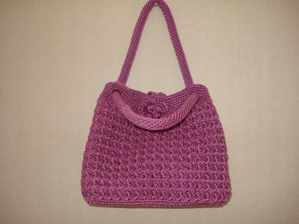 Crochet Purple women Medium Fashion bag handbag tote purse shoulder bag