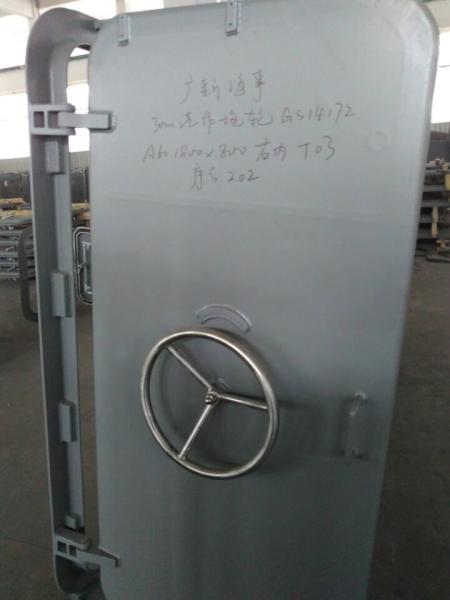 Watertight Steel Marine Doors Wheel Handle Quick Opening 8mm Leaf Thickness