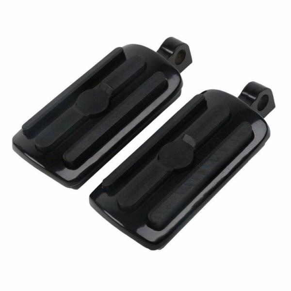 Custom Black Foot Pegs Motorcycle Footpeg Footrest for Harley Davidson and Long-Lasting