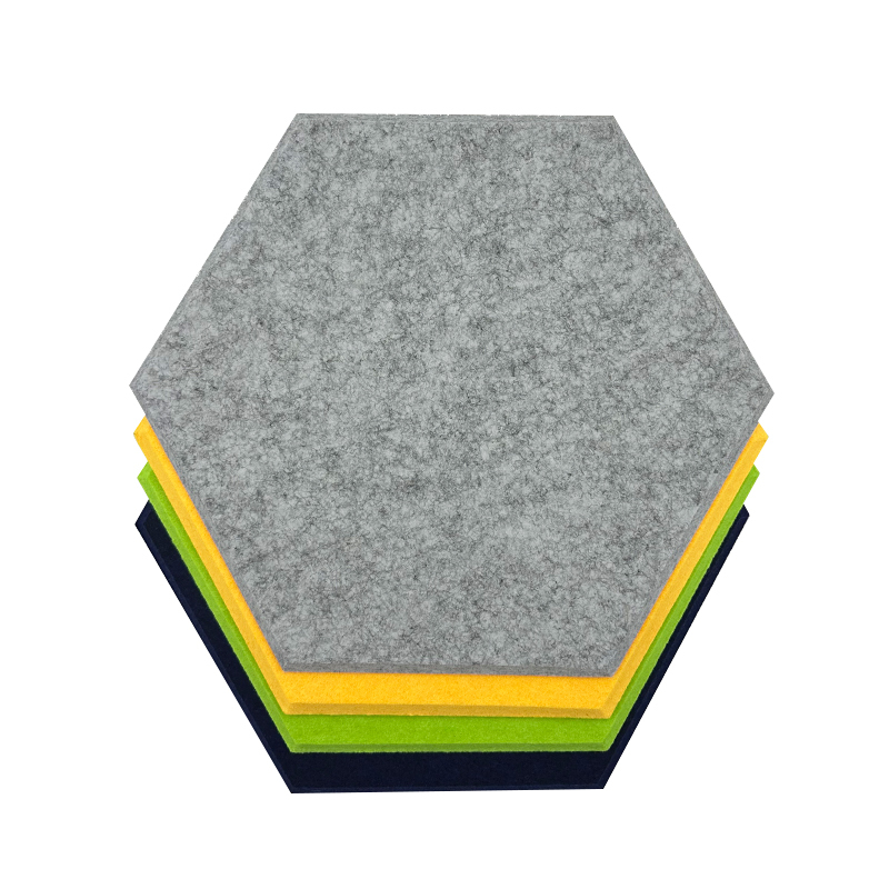 Hexagon Sound Acoustic Panels Modern PET Felt Acoustic Panels Fireproof