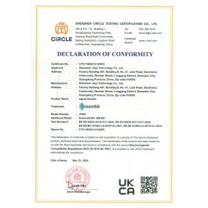 Shenzhen Jiayi Technology Co., Ltd. Certifications