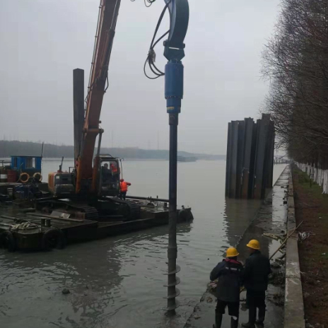 Solución de la máquina de 2 Ton Hammer Pipe Pile Driver última para llenar