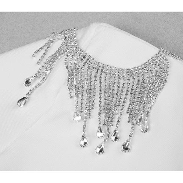 Tassel Sequin Китая изготовленной на заказ фабрики одежды роскошный одевает даму Яркий блеск Одевать страза партии женщин сексуальную