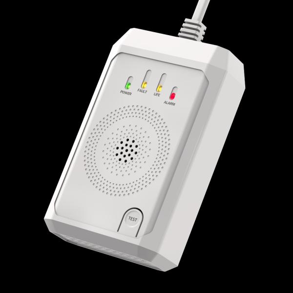 AC Powered Gas Leak Alarm 90V - 220V Combustible Gas Detector For Home