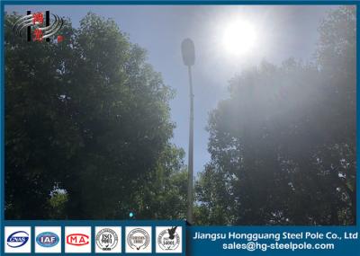 Custom Shape Industrial Light Poles RAL Powder Coated For Highway Lighting