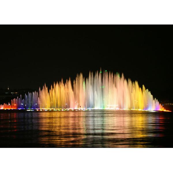 Contemporary Park Water Fountain , Colorful Musical Dancing Fountain Project