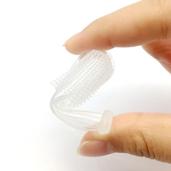Food Silicone Baby Products Toothbrush Silk - Screen Printing Logo With Case Set