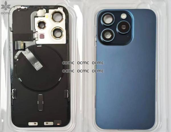 NFC Flex Back Cover Housing For IPhone 15 Pro Housing Black Blue Gold White Durable