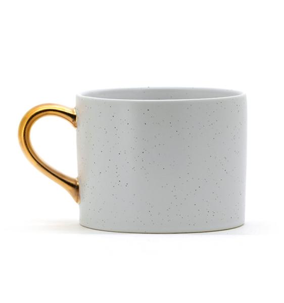 Lovely Mothers Day Eco Friendly Crockery Elegant Design Mom Mug Ceramic Coffee With Gold Handle