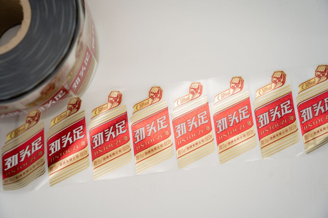 Термочувствительные наклейки на бутылки с вином на заказ Наклейки на продукты прозрачные водонепроницаемые