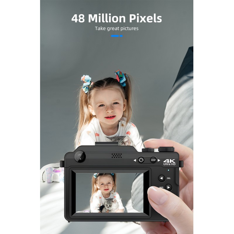 New Style 4k Professional Photo Video Camera Dslr Camcorder Front AF Lens 48MP 18x Digital Zoom Digital Cameras for Photography