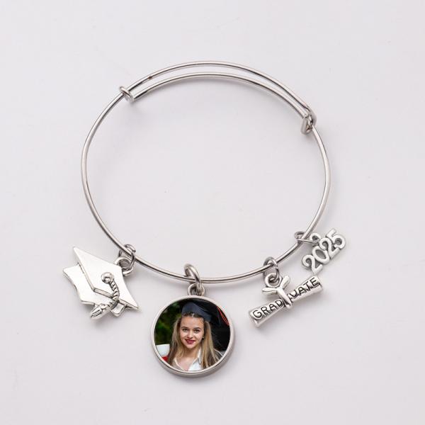 Bracelet de bijoux fantaisie pour cadeau de remise de diplôme DIY Imprimable par sublimation Bracelet de remise de diplôme