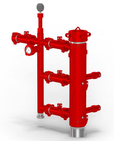 13-3/8'' API Casing LTC BTC Buckle Connected 54Mpa Test Pressure Double Plug Cementing Head With Wooden Packing 810KG