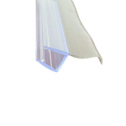 2.2m PVC Transparente de vedação para estilo de design moderno chuveiro porta de vidro deslizante