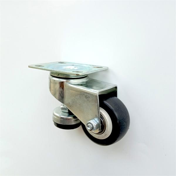 Rubber Swivel Heavy Duty Caster Wheel Flat Plate Stem