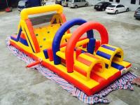 castillo inflable de la gorila de los niños del parque de atracciones de la carrera de obstáculos del 10x4x3.5m