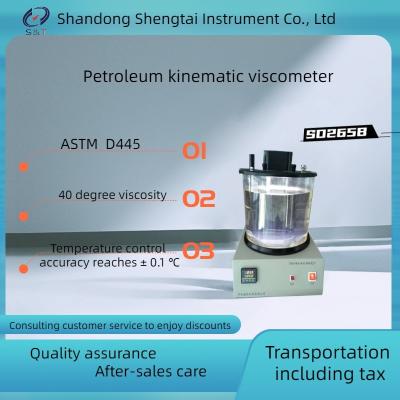 Óleo de lubrificação semiautomático do viscometer do movimento do óleo de ASTM D445 cilindro SD265B do viscometer de um movimento de 40 graus único