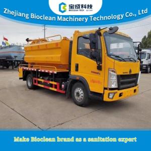 2.2m3 2200L 7.4tons Sewage Suction Truck Diesel Powered Pipeline Dredging