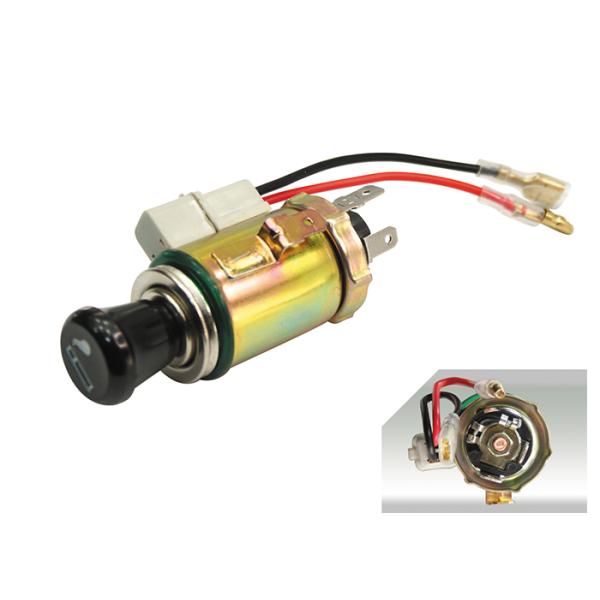 ESQ6104 Universal car cigarette ligter DC12V Plug & Socket sets Metal color