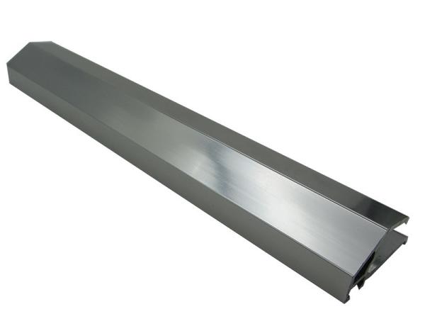 6000 Series Anodised Silver Polished Aluminium Extrusion Profile , Windows And Doors Aluminium Profile