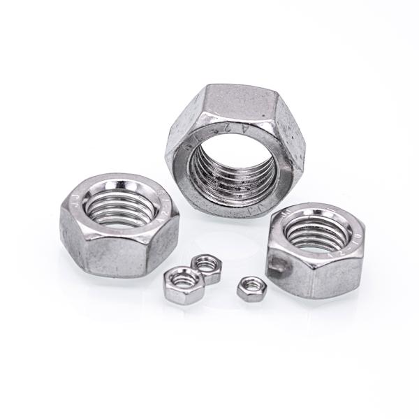 Strength M3-M16 Stainless Steel Hexagon Nut Machine Thread Coarse Cold Forged Nut