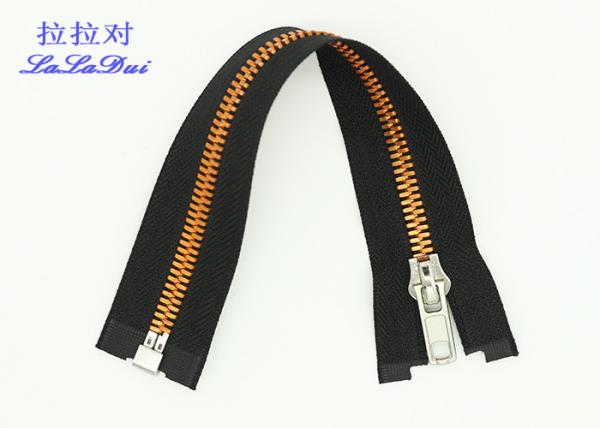 Invisible / Reversible Separating Zipper For Clothing , Child Wear Long Open Ended Zips