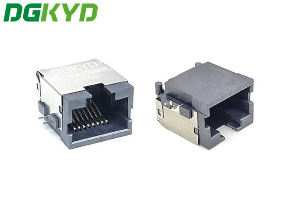Conector hembra RJ45 LCP SMD 8 pines con hundimiento en placa DGKYDCB801188GWA6SB1133