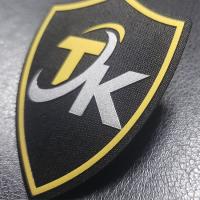 La coutume de mode a imprimé le label de relief de Tpu de couleur de la correction 3D pour le vêtement