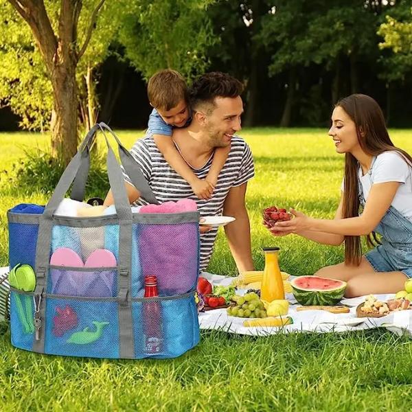 Sac de plage imperméable à l' eau avec fermeture éclair