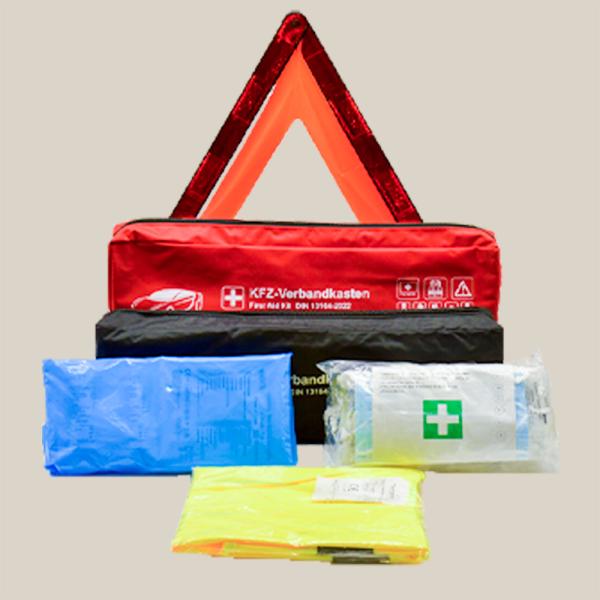 3 in 1 Automotive First-Aid Devices Safety Rescue and On-Road Bag DIN13164-2022 Compliant