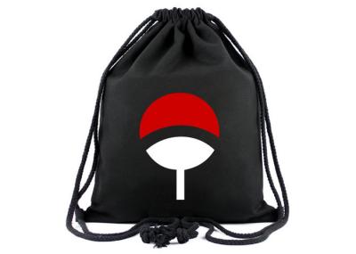 Unisex Cotton Drawstring Bag Backpack For Hiking / Cycling / Running