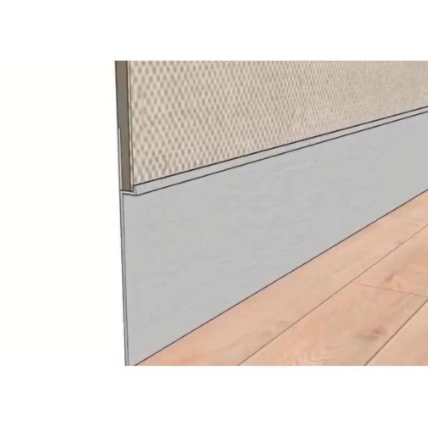 Kitchen Brushed Aluminium Skirting Aluminum Plinth Skirting Board