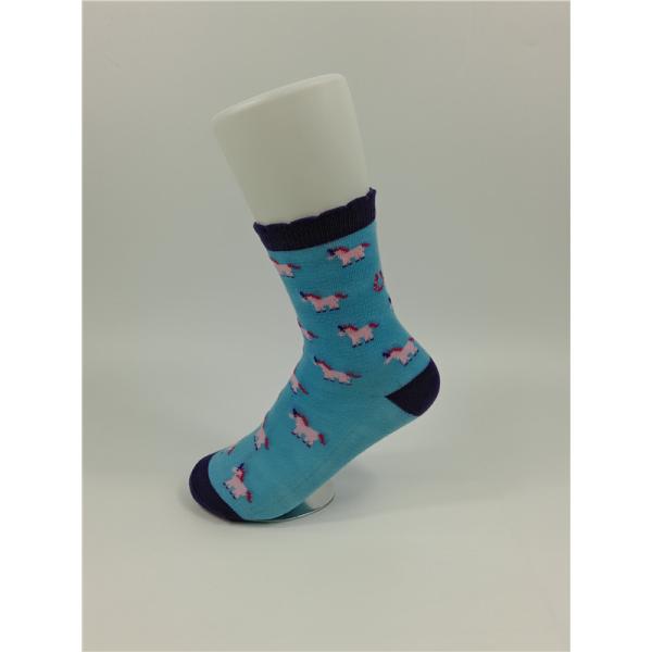 Anti Foul Knitted Cotton Baby Socks With Colorful Different Patterns