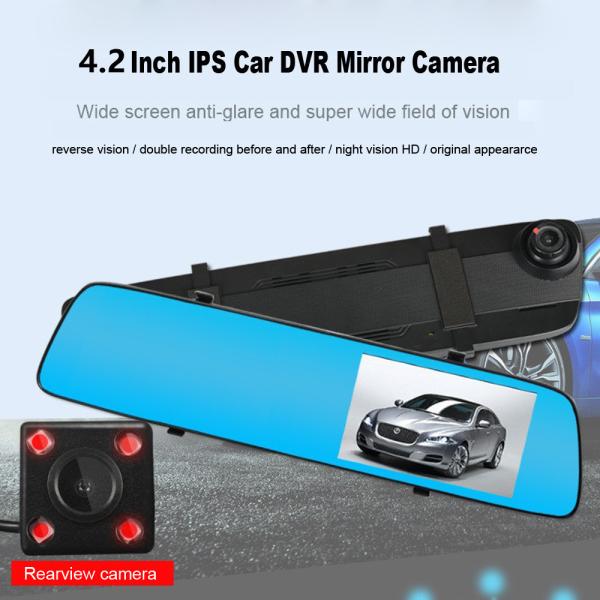 Персонализированный автомобильный видеорегистратор приборной панели IPS Dashcam 1080P DVR