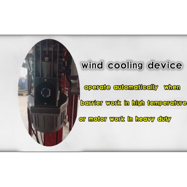 Car Park Boom Automatic Barrier Gate With Cooling Fan , 2mm Cold Roll Plate