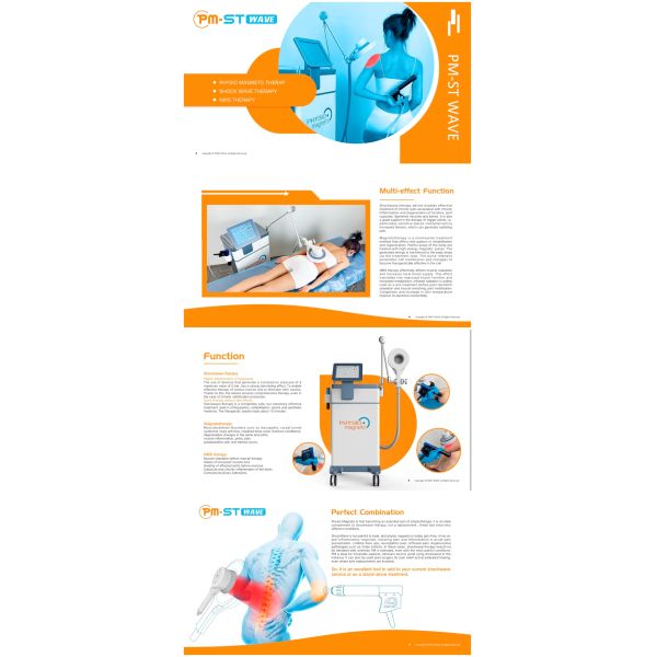 Physical Machine PMST WAVE Extracorporeal Shockwave Therapy Equipment For Clinic Use