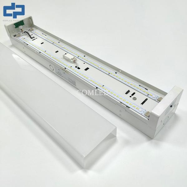 Instalación de iluminación de la carcasa de acero inoxidable de 2FT LED Batten Light IP20 Industrial lineal de las vigas 110LM / W - 140LM / W 18W montaje de superficie robusto de la luz de la vigas LED