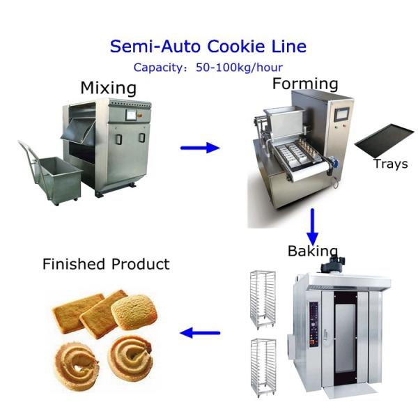 Model-400 Small  Cookie Making Machine Wire-cut&Deposit Capacity about 50~100kgs per hour