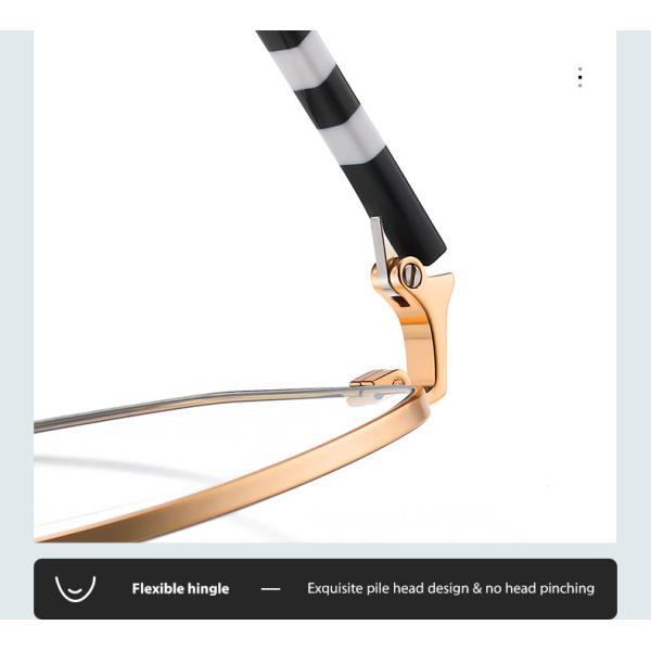 Цвет Eyeglasses 5 рамки прозрачных стекел металла ацетата объектива большой