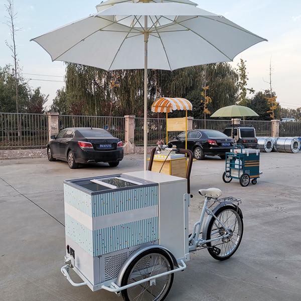 220V/380V Voltage Bike Trailer Cart for Selling Ice Cream and Fresh Fruit
