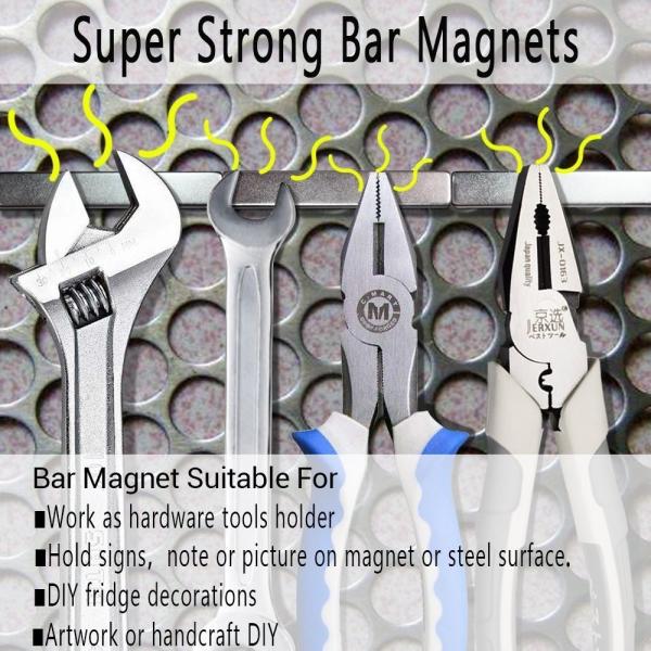 Kellin Neodymium Block Magnetics Super Strong Neodymium Magnet Bar Tool Holder 3 X 1/2 X 1/4