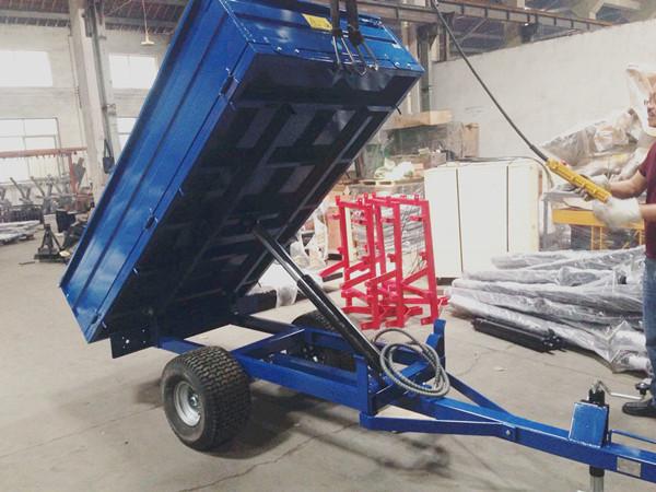 1T2W - Off Road Hydraulic Dump Trailer 1.0ton; Single Axle Farm Tipping Trailer;Tractor Hydraulic Dump Trailer