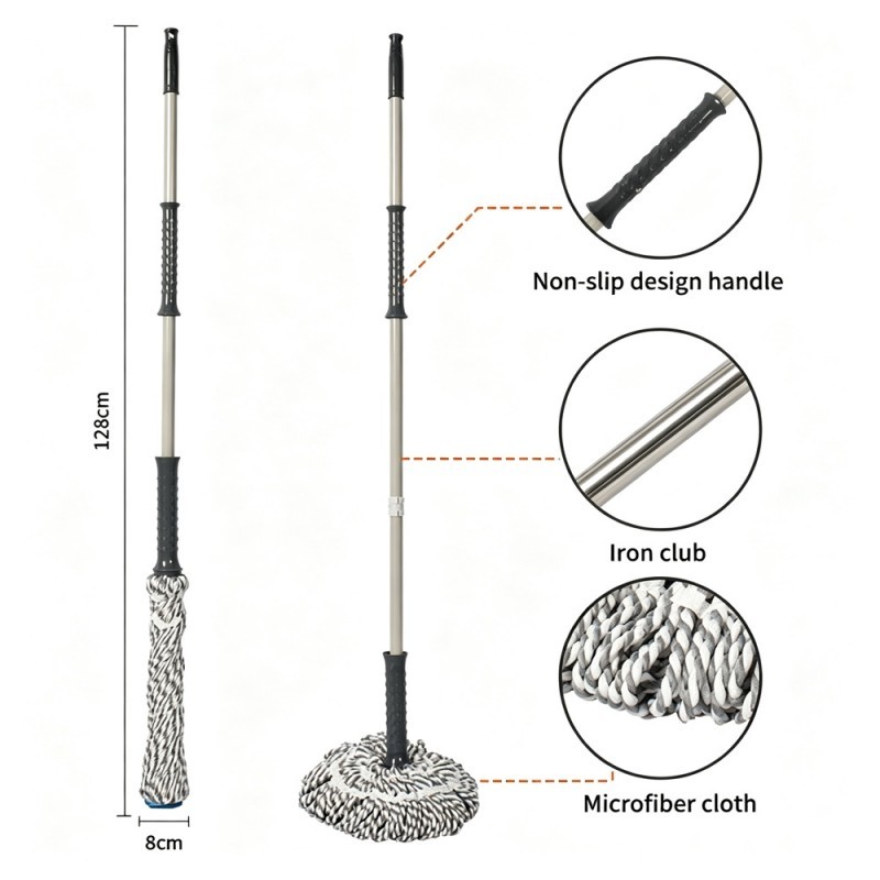 Self Wringing Mop Easy Squeeze Twist Cleaning Mop for Easy Squeeze and Wide Use