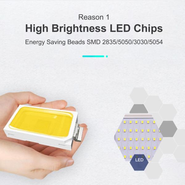 Ángulo de haz al aire libre del grado de las luces de inundación del cable largo lleno LED del vatiaje 120° 2700-6500K IP65