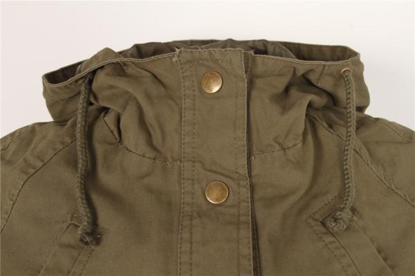 Ladies longline COTTON parka, Women's cotton coat, Very Washed, Chic style