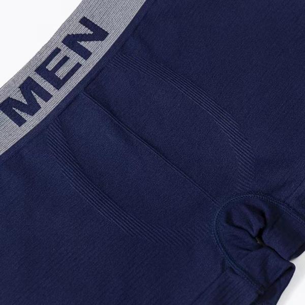 Men'S Printed Letter Underpants Mid Rise Boxer Shorts Nylon Brief Polyester Trunks Seamless
